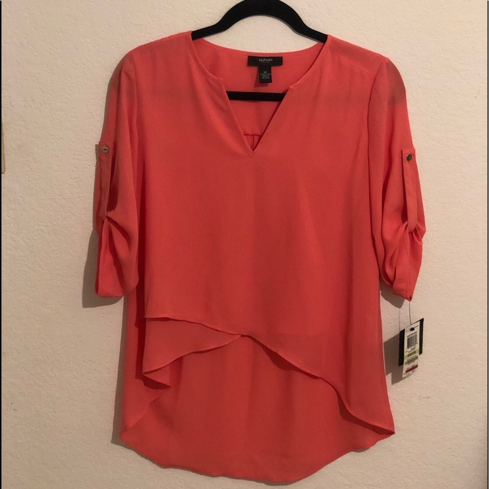 Brand new Alfani Coral blouse